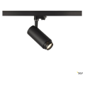 Numinos® zoom m, spot pour rail 3 allumages intérieur, 15°, blanc/noir, led, 20w, 4000k, variable