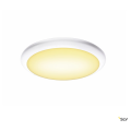 Ruba, applique et plafonnier extérieur, blanc, led, 12w, 3000/4000k, interrupteur cct