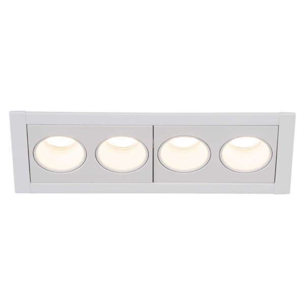 Milandos 4, encastré de plafond intérieur, blanc, led, 8w, 2700k