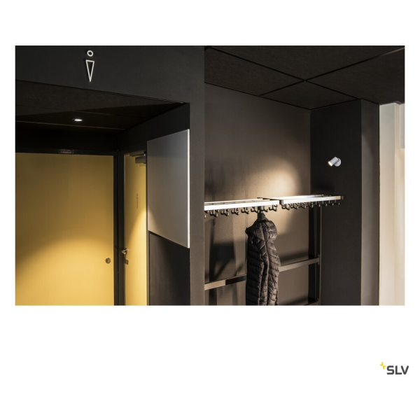 Helia, encastré de plafond ou mural intérieur, blanc, led, 9w, 3000k - SLV - 156531