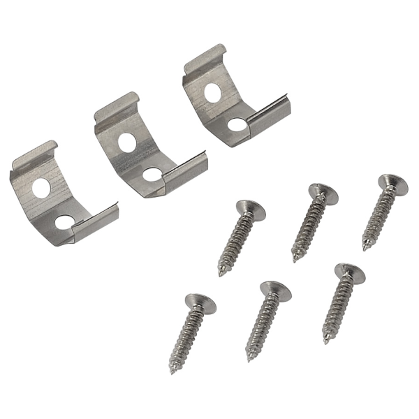SLV by Declic Clips de fixation 45° pour BATTEN LED, 3 pièces