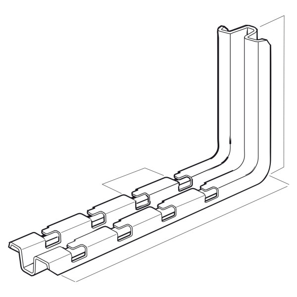 Console sans vis Legrand CSN150 pour chemin de câble Cablofil et ZF31 fixation murale et plafond GS 