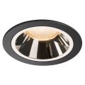 Numinos, encastré de plafond intérieur, 40°, noir/chrome, led, 2700k