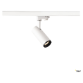 Numinos, spot pour rail 3 allumages, intérieur, 24°, blanc/noir, led, 10,42w, 2700k, variable triac