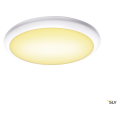 Ruba, applique et plafonnier extérieur, blanc, led, 22w, 3000/4000k, interrupteur cct