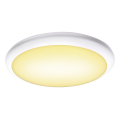 Ruba, applique et plafonnier extérieur, blanc, led, 22w, 3000/4000k, interrupteur cct