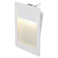 Downunder pur encastré, carré, blanc, 4,8w led blanc chaud, 120x155mm