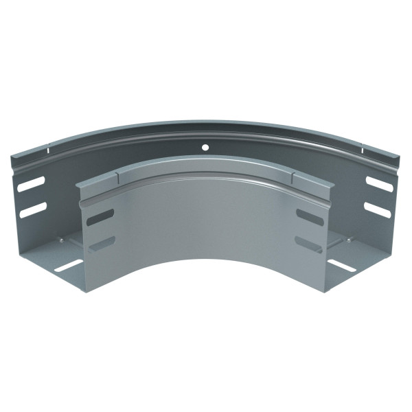 Coude 90 degrés avec fond plein pour chemins de câbles tôle p31 m/f - hauteur 100mm et largeur 100mm - finition gs