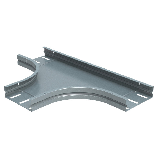 Té avec fond plein pour chemins de câbles tôle p31 m/f - hauteur 25mm et largeur 75mm - finition gs