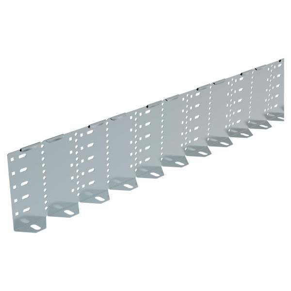 Cloison de séparation sans vis h100 pour chemins de câbles tôle p31 m/f - hauteur 24mm et longueur 1m - finition gs