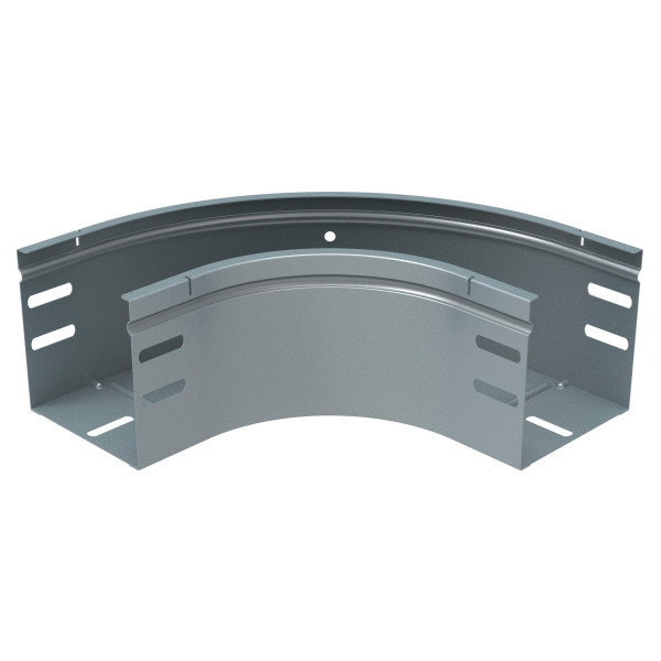 Coude 90 degrés avec fond plein pour chemins de câbles tôle p31 m/f - hauteur 100mm et largeur 150mm - finition gc