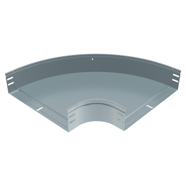 Coude 90 degrés avec fond plein pour chemins de câbles tôle p31 m/f - hauteur 100mm et largeur 500mm - finition gc
