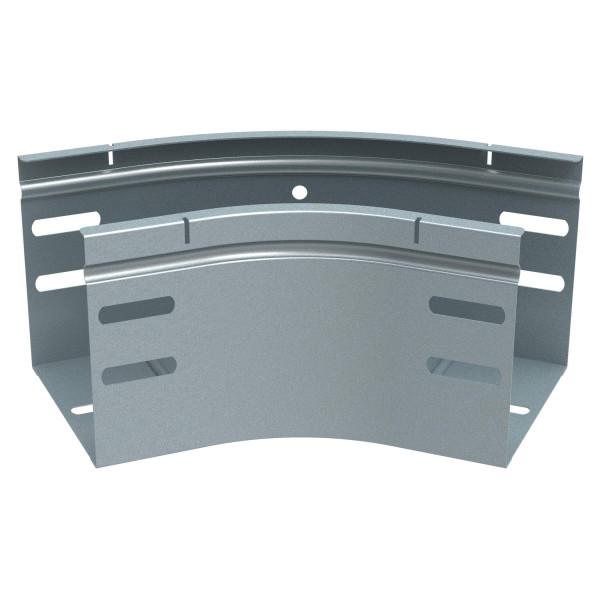 Coude 45 degrés avec fond plein pour chemins de câbles tôle p31 m/f - hauteur 100mm et largeur 100mm - finition gc