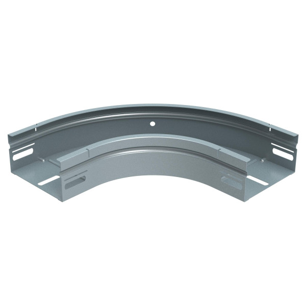 Coude 90 degrés avec fond plein pour chemins de câbles tôle p31 m/f - hauteur 50mm et largeur 150mm - finition gs