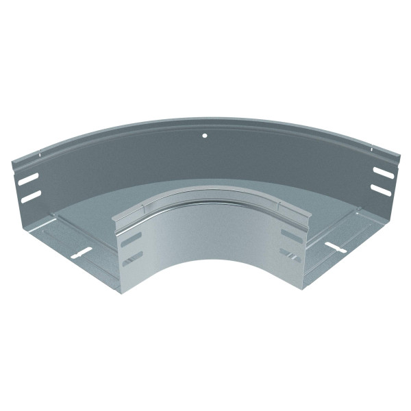 Coude 90 degrés avec fond plein pour chemins de câbles tôle p31 m/f - hauteur 100mm et largeur 300mm - finition gs