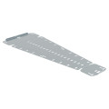 Coude 15 degrés avec fond plein pour chemins de câbles tôle p31 m/f - hauteur 100mm et largeur 500mm - finition gs
