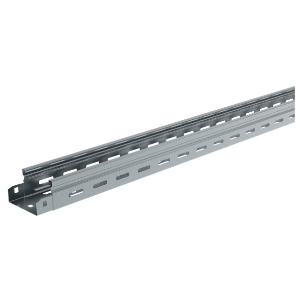Chemin de câbles tôle perforée avec fond plat et bord sécurité p31 automatique mâle/femelle - hauteur 50mm , largeur 100mm et longueur 3m - finition inox 304l