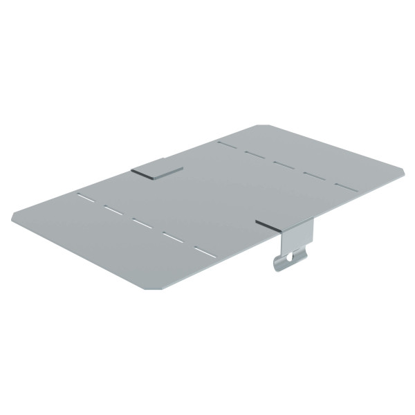 Couvercle pour changement de plan concave 15 degrés avec fond plein pour chemins de câbles tôle p31 m/f - largeur 100mm - finition gs