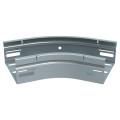 Coude 45 degrés avec fond perforé pour chemins de câbles tôle p31 m/f - hauteur 50mm et largeur 150mm - finition gs