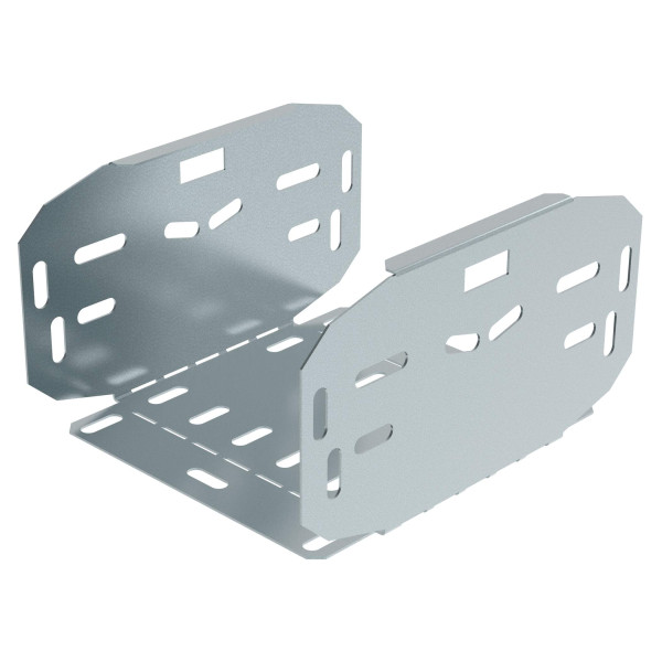 Changement de plan concave avec fond plein pour chemins de câbles tôle p31 m/f - hauteur 100mm et largeur 150mm - finition gs