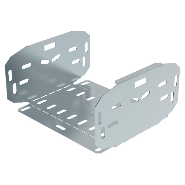 Changement de plan concave avec fond plein pour chemins de câbles tôle p31 m/f - hauteur 100mm et largeur 300mm - finition gs