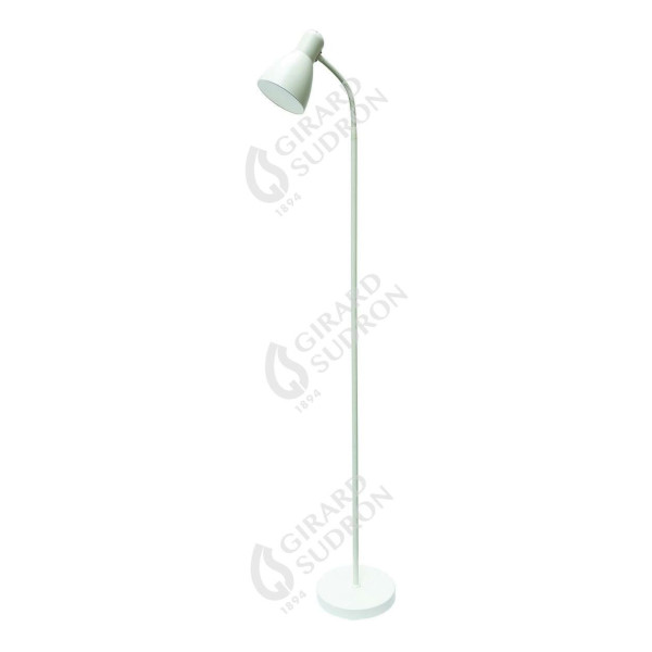 Girard sudron elara - lampadaire avec intérupteur à pied Ø230x1630 e27 60w max 120° blanc