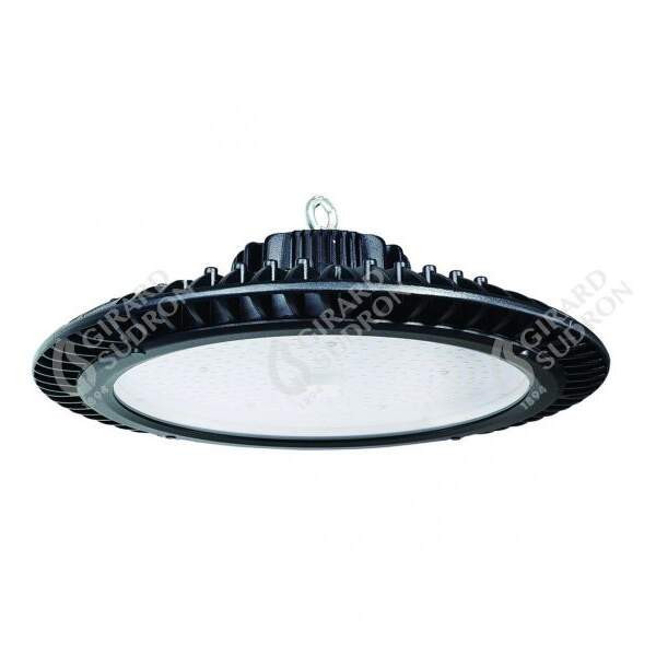 Girard sudron callisto - cloche industrielle led ip 65 Ø430x159 210w 4000k 29400lm 120° noir dim