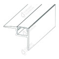 Girard sudron profilé aluminium spécial plafond 36.2x31.1 dépoli