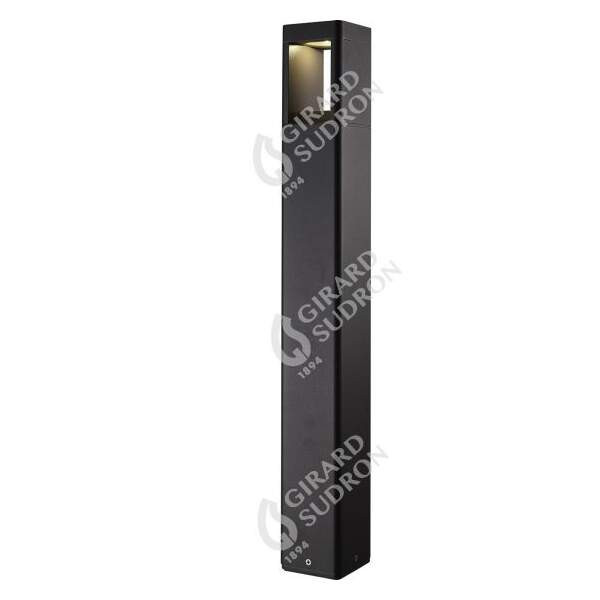Girard sudron maria - poteau lumineux led 75x75x600 5w 3000k 98lm gris foncé