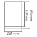 Girard sudron pandore - spot de surface led Ø85x150 10w 3000k 800lm 20° blanc
