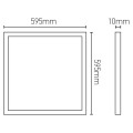 Girard sudron kamet - ecowatts - dalle led 600x600 36w 4000k 3400lm 120° blanc ugr21