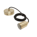 Girard sudron monture metal bronze douille lisse e27 cable 2m