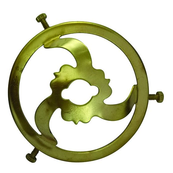 Griffe Laiton Poli 57 mm avec Trou 11 mm Girard Sudron