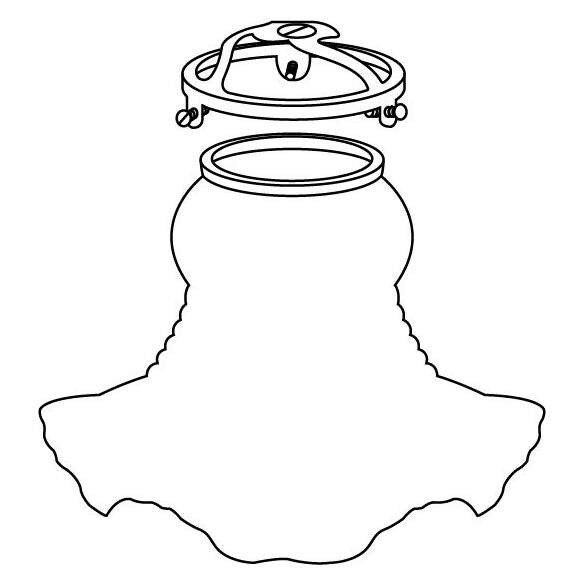 Griffe Laiton Poli 57 mm avec Trou 11 mm Girard Sudron