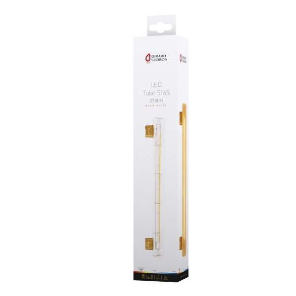 Girard sudron tube lateral led s14s 300mm filament led 8w 2200k ra90