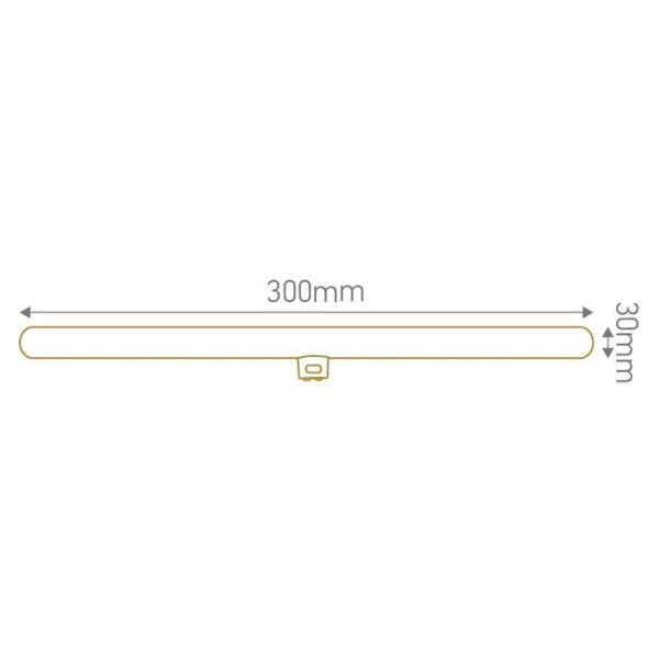 Girard sudron tube lateral led s14d 300mm filament led 8w 2200k ra90