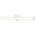 Girard sudron tube lateral led s14d 300mm filament led 8w 2200k ra90
