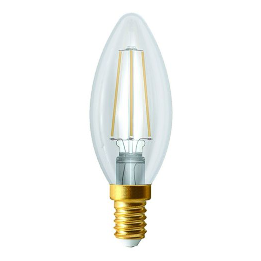 Girard sudron ecowatts - flamme c35 filament led 4w e14 4000k 420lm cl.