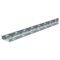 Chemin de câble tôle perforée Legrand P31 M/F 25/100 avec bord sécurité longueur 3m