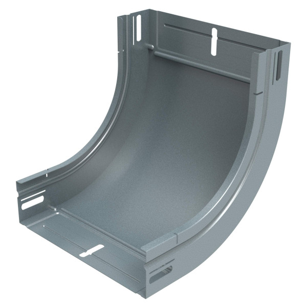 Changement de plan concave avec fond plein pour chemins de câbles tôle p31 m/f - hauteur 50mm et largeur 300mm - finition gs