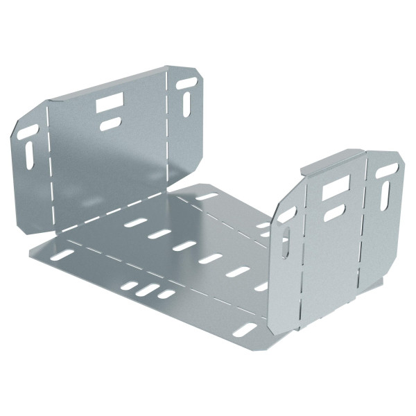 Coude 15 degrés avec fond plein pour chemins de câbles tôle p31 m/f - hauteur 100mm et largeur 200mm - finition gs