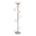 Girard sudron carpo - lampadaire avec liseuse led Ø400x1810 42+4.5w 3000k 4400+400lm 120° nickel satiné dim