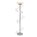 Girard sudron carpo - lampadaire avec liseuse led Ø400x1810 42+4.5w 3000k 4400+400lm 120° nickel satiné dim