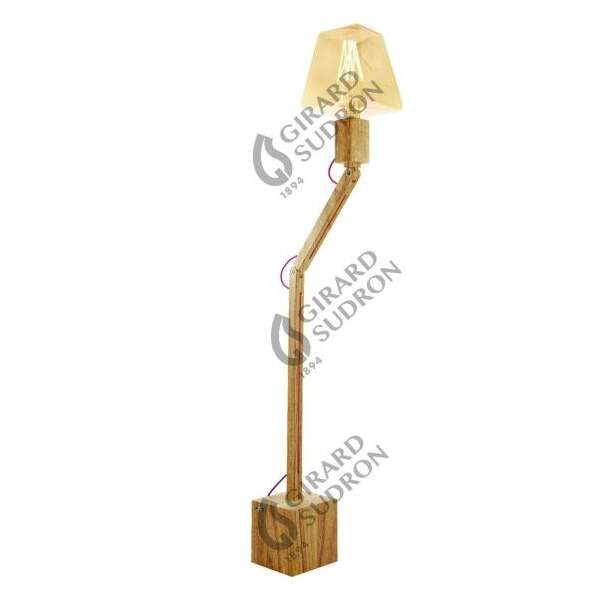 Lampadaire articul sur pied en bois design by fabrice peltier