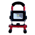 Girard sudron lassen - projecteur portatif rechargeableled ip 65 240x115x167 10w 2700k 600lm 120° rouge