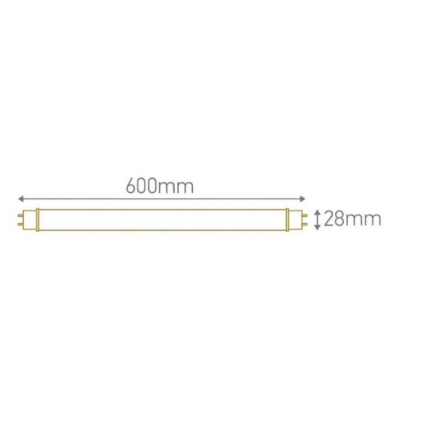 Girard sudron ecowatts - tube led t8 g13 60cm 10w 4000k 900lm 3125461673697