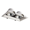 Girard sudron jay - spots encastrés multiples led 351x200x107 enc.325x175 2x30w 4000k 5400lm 36° blanc