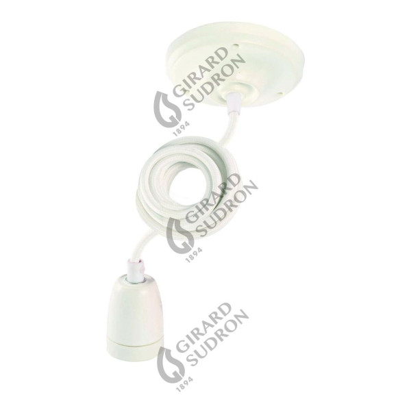Girard sudron monture ceramique douille e27 blanche