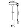 Girard sudron monture ceramique douille e27 blanche