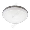 Girard sudron luna - plafonnier led Ø300x90 16w 3000k 1200lm 160° blanc avec détecteur de présence